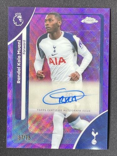 Randal Kolo Muani 2025 Topps Chrome Purple Wave /75
