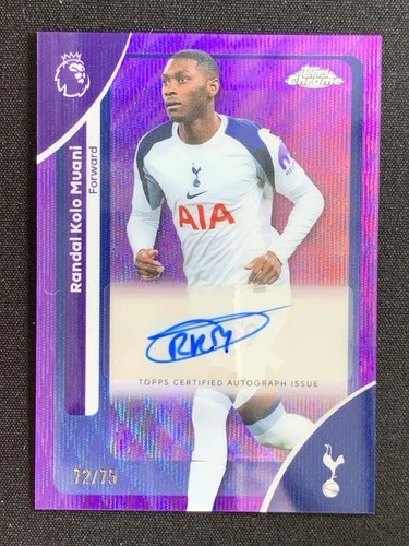 Randal Kolo Muani 2026 Topps Chrome Purple Wave /75