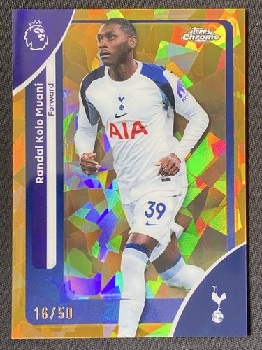 Randal Kolo Muani 2025 Topps Chrome Sapphire Gold /50