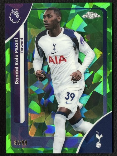 Randal Kolo Muani 2025 Topps Chrome Sapphire Green /99
