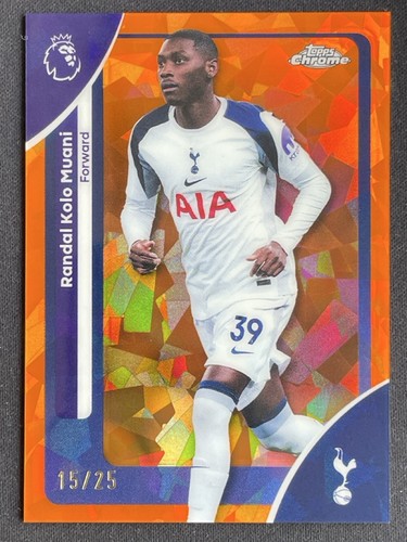 Randal Kolo Muani 2025 Topps Chrome Sapphire Orange /25
