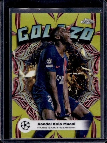 Randal Kolo Muani 2023 Topps Chrome UEFA Yellow Refractor /125