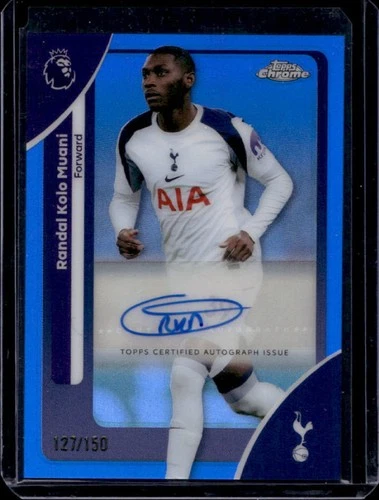 Randal Kolo Muani 2026 Topps Cromo Premier League Azul Refractor /150