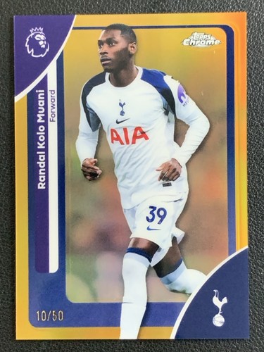 Randal Kolo Muani 2025 Topps Cromo Premier League Dorada /50