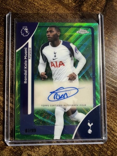 Randal Kolo Muani 2025 Topps Cromo Premier League Green Wave /99