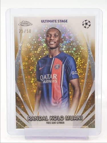 Randal Kolo Muani 2023 Topps Cromo UEFA Gold /50