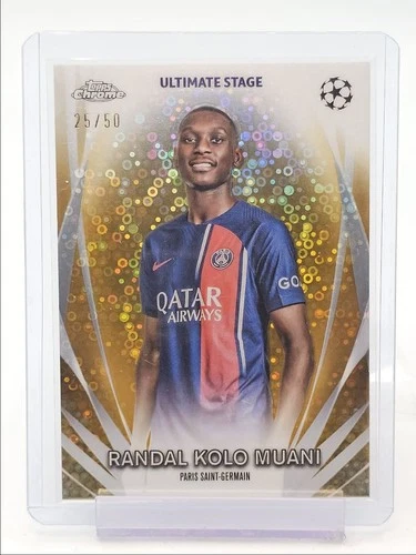 Randal Kolo Muani 2023 Topps Cromo UEFA Ultimate Stage Oro /50