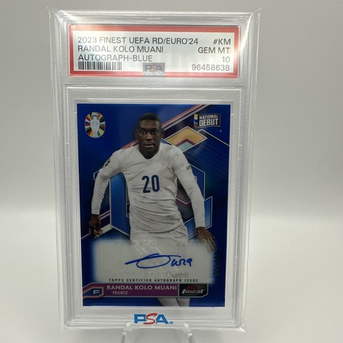 Randal Kolo Muani 2023 Topps Finest Blue Refractor /150