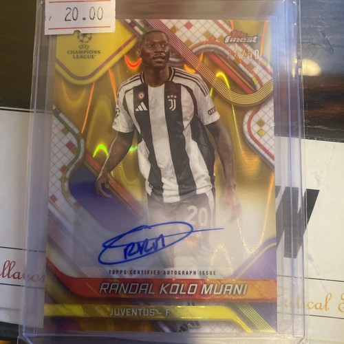 Randal Kolo Muani 2024 Panini Finest Gold Wave Refractor /50