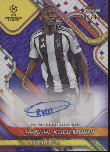 Randal Kolo Muani 2024 Topps Finest Lava Purple Refractor /199