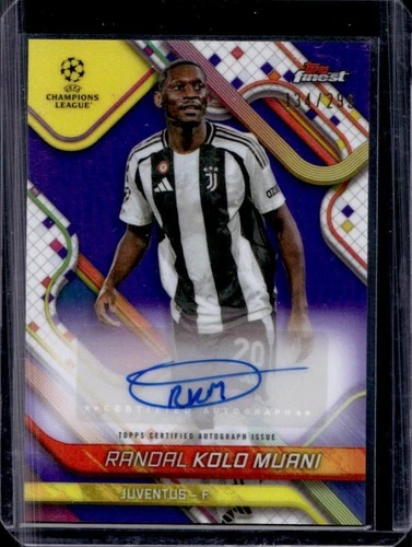 Randal Kolo Muani 2024 Topps Finest Purple Refractor /299