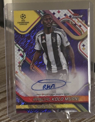 Randal Kolo Muani 2024 Topps Finest Purple Shimmer /199
