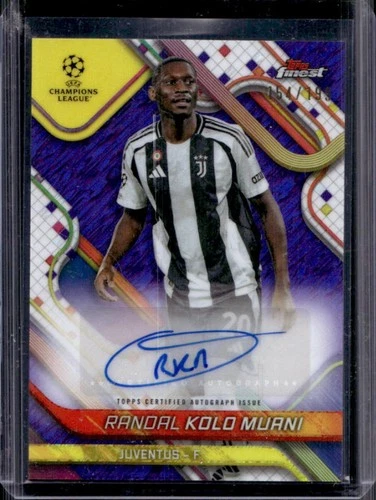Randal Kolo Muani 2024 Topps Finest Purple Shimmer Refractor /199