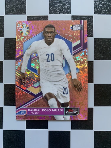 Randal Kolo Muani 2023 Topps Finest Rose Gold Diamond /50