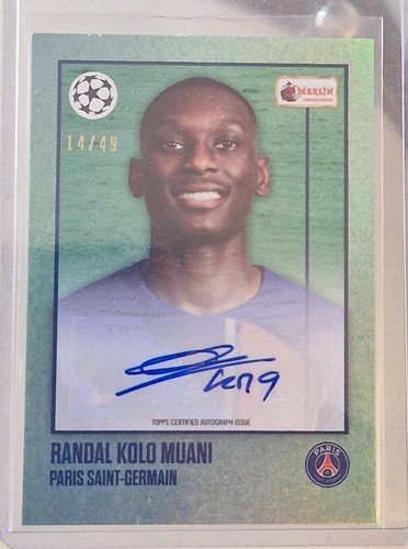Randal Kolo Muani 2023 Topps Merlin Heritage Auto Parallel /49