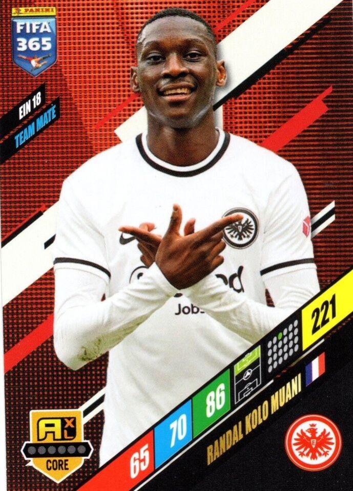 Randal Kolo Muani 2024 Panini Adrenalyn XL FIFA 365