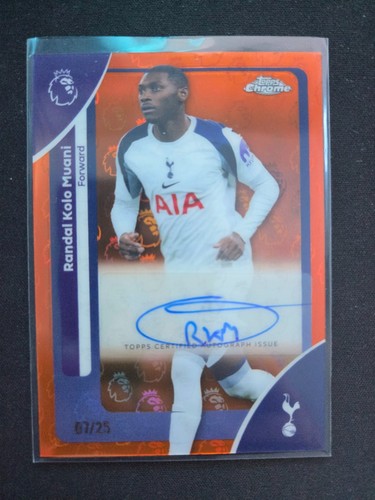 Randal Kolo Muani 2025 Topps Premier League Cromo Orange Wave /25