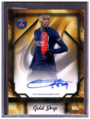 Randal Kolo Muani 2023 Topps PSG Team Set Gold