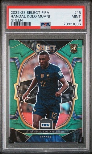 Randal Kolo Muani 2022 Panini Select FIFA Green Prizm /5