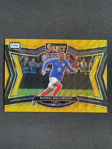Randal Kolo Muani 2024 Panini Select Gold Wave Prizm /10