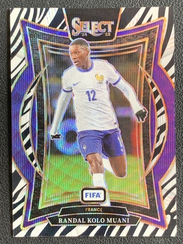 Randal Kolo Muani 2024 Panini Select Zebra Prizm