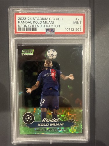 Randal Kolo Muani 2023 Topps Stadium Chrome Green X-Fractor /99