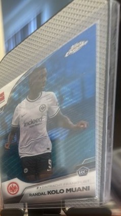 Randal Kolo Muani 2023 Topps Chrome Bundesliga Blue Refractor 38/180