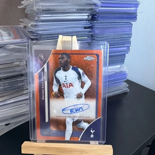 Randal Kolo Muani 2026 Topps Chrome Premier League Orange Logofractor /25