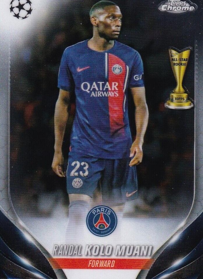 Randal Kolo Muani 2023 Topps Chrome UEFA Club Competitions