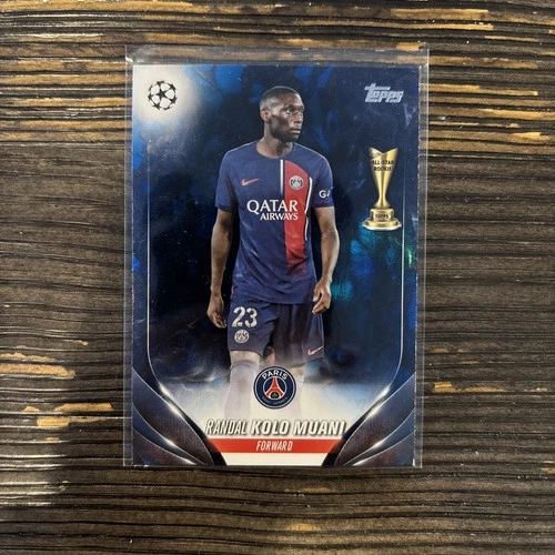 Randal Kolo Muani 2023 Topps UEFA Club Blue Inferno Foil /125