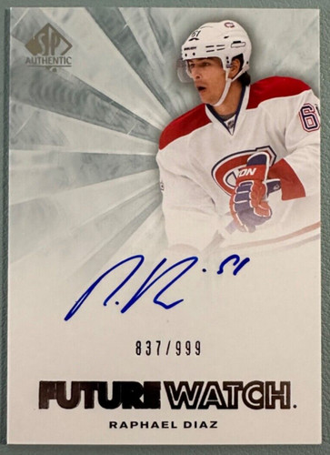 Raphael Diaz 2011 Panini SP Autentico /999