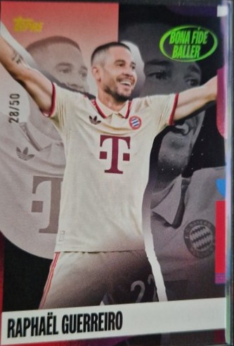 Raphael Guerreiro 2021 Topps Bayern Team Set /50