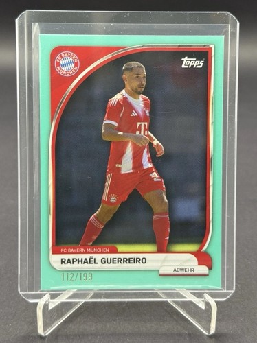 Raphael Guerreiro 2025 Topps FC Bayern Collector Tin Aqua /199