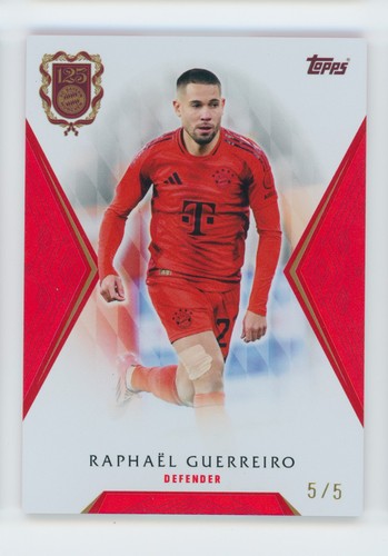 Raphael Guerreiro 2024 Topps FC Bayern Munich Red /5