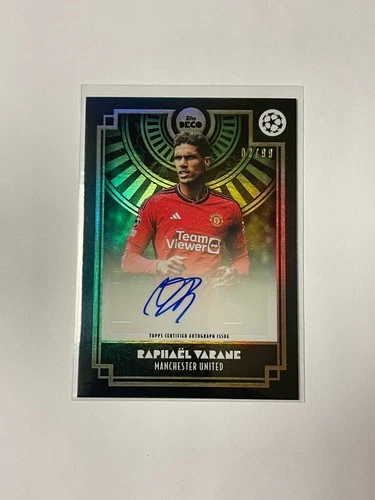 Raphael Varane 2024 Topps Deco Green Foil /99