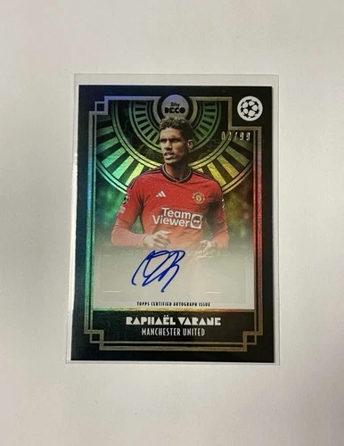 Raphael Varane 2023 Topps Deco Green Foil /99