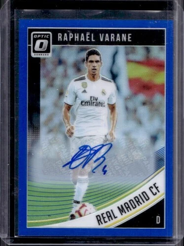 Raphael Varane 2018 Panini Donruss Optic Blue /99