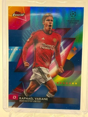 Raphael Varane 2023 Topps Finest Blue Refractor /275
