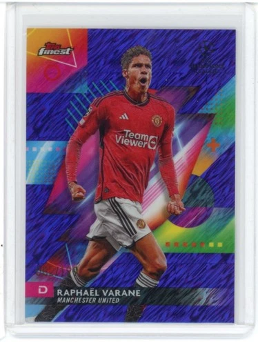 Raphael Varane 2023 Topps Finest Purple Shimmer /199