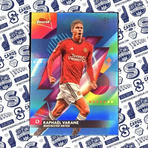 Raphael Varane 2023 Topps Finest Sky Blue /275