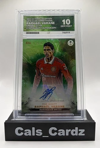 Raphael Varane 2022 Topps Inception Green /99