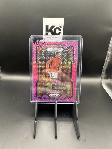 Raphael Varane 2023 Panini Prizm Pink Wave Mosaic