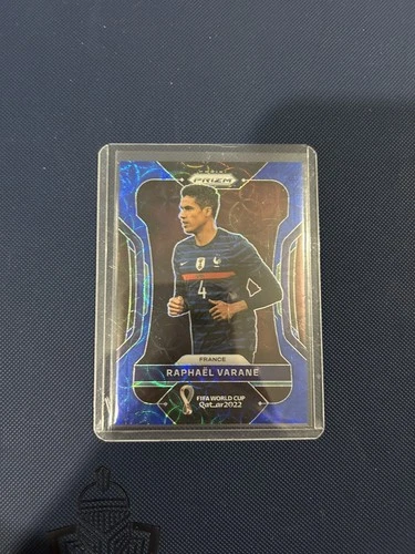 Raphael Varane 2022 Panini Prizm World Cup Blue Choice /135