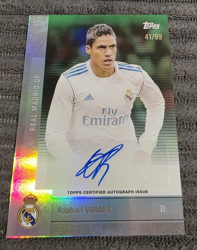 Raphael Varane 2025 Topps Real Madrid Team Set Green /99
