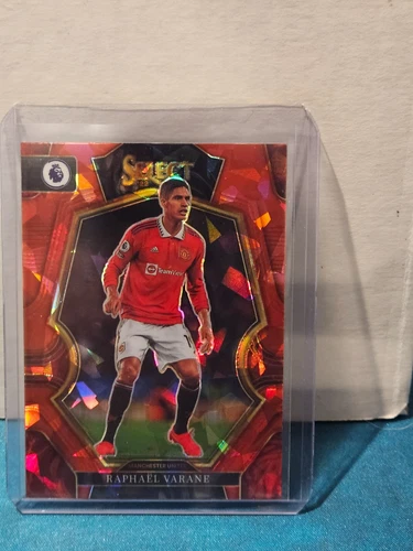 Raphael Varane 2022 Panini Select Premier League Red Ice