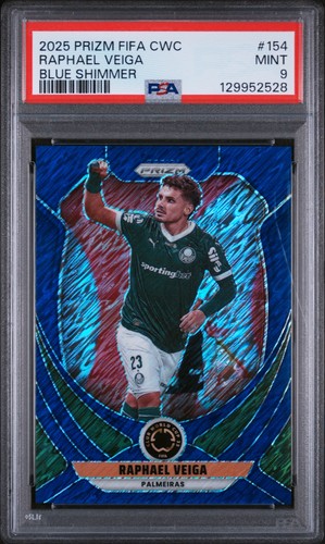 Raphael Veiga 2025 Panini Prizm Blue Shimmer 2/8