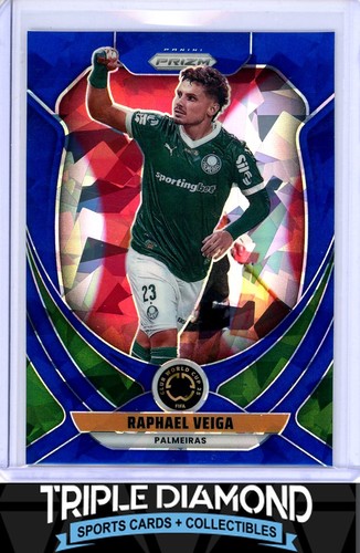 Raphael Veiga 2025 Panini Prizm Club World Cup Blue Ice Prizm /175