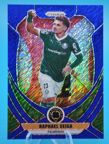 Raphael Veiga 2025 Panini Prizm Club World Cup Blue Shimmer 8/8