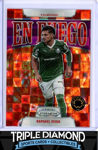 Raphael Veiga 2025 Panini Prizm Club World Cup Purple Pandora /49