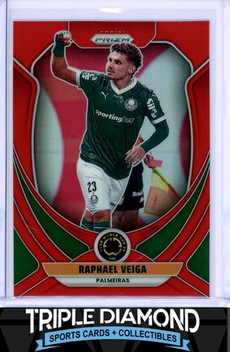 Raphael Veiga 2025 Panini Prizm Club World Cup Red Prizm /199